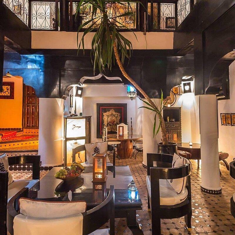 Modern kitchen with marble countertops